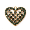 304 Stainless Steel Rhinestone Pendants STAS-G385-10G-01-1