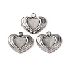 304 Stainless Steel Cat Eye Pendants STAS-P406-05P-1