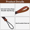 2Pcs Cowhide Leather Car Key Chain Pendant Decorations AJEW-CL0001-80C-6