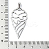 Non-Tarnish 304 Stainless Steel Pendants STAS-C097-15P-3