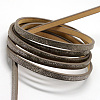 Silver Plated Imitation Leather Cords X-LC-R010-14D-1