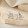 304 Stainless Steel Stud Earrings LS-EJEW-F398-03P-1