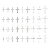 36Pcs 9 Styles Religion Themed Alloy Pendants FIND-TA0002-56-2