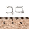 Brass Pave Clear Cubic Zirconia Ice Pick Pinch Bails CU-CBAD360-16P-3