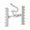 Brass Clear Cubic Zirconia Chain Extender KK-F893-10P-1
