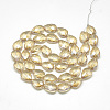 Electroplate Glass Beads Strands EGLA-S151-18x13mm-M-2