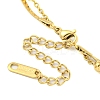 Ion Plating(IP) 304 Stainless Steel Multi Layered Necklaces NJEW-S426-06G-3
