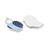 Rack Plating Alloy Enamel Bird Pendants ENAM-T024-67A-P-2
