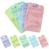 50Pcs 5 Colors Rectangle Plastic Yin-Yang Resealable Packaging Bags ABAG-YW0001-06-1