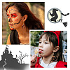  2Pcs 2 Style Halloween Teardrop Pendant Silicone Molds DIY-TA0004-99-16