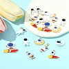 18Pcs 9 Styles Alloy Enamel Pendants FIND-FS0003-66-10