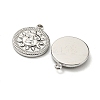 Non-Tarnish 304 Stainless Steel Pendants STAS-L022-207P-2