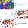 1150Pcs Pom Pom Yarn Pom Pom Balls and Wiggle Googly Eyes Cabochons DIY-YW0012-27-3
