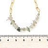 Natural Prehnite Chip Beaded Necklaces NJEW-C070-04G-04-3