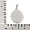 Non-Tarnish 304 Stainless Steel Pendants STAS-C102-13P-3