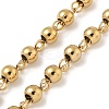 PVD Vacuum Plating 201 Stainless Steel Rosary Bead Necklaces NJEW-L427-22G-8