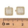 304 Stainless Steel Micro Pave Cubic Zirconia Charms STAS-I356-04G-04-3