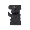 Cat with Word Alloy Brooch for Backpack Clothes LS-JEWB-M024-02B-A-2