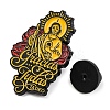 Rose Flower San Judas Zinc Alloy Enamel Pins Brooch LS-JEWB-S033-03B-01-3