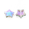 Electroplate Transparent Glass Beads GLAA-T022-14-B01-3