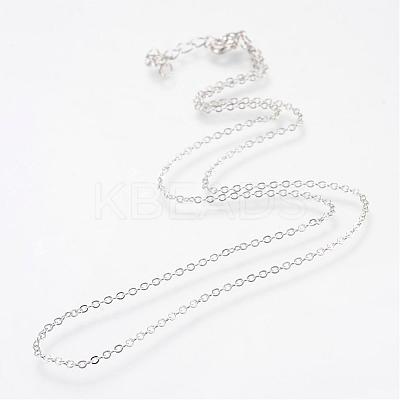 Iron Cable Chains Necklace Making MAK-R016-50cm-P-1