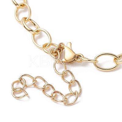 Waxed Cotton Cords Braided Link Bracelets BJEW-JB09963-02-1