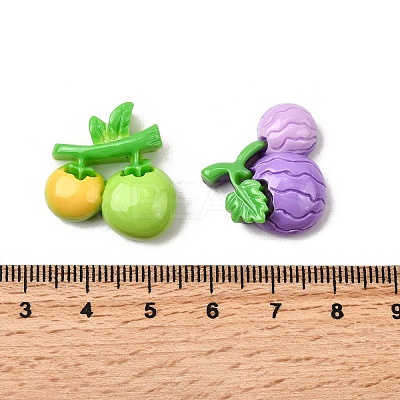 Opaque Resin Cabochons RESI-K046-07-1