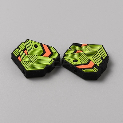 U.S. Dollar Food Grade Eco-Friendly Silicone Focal Beads SIL-CJC0007-02B-1