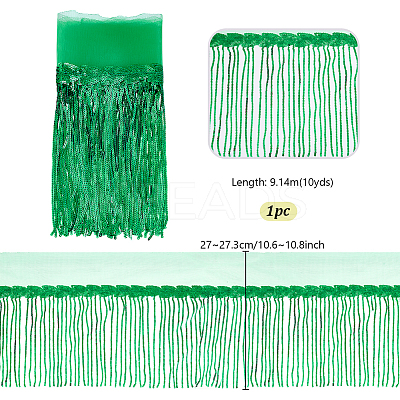 Polyester Tassel Lace Ribbon OCOR-WH0070-175C-1