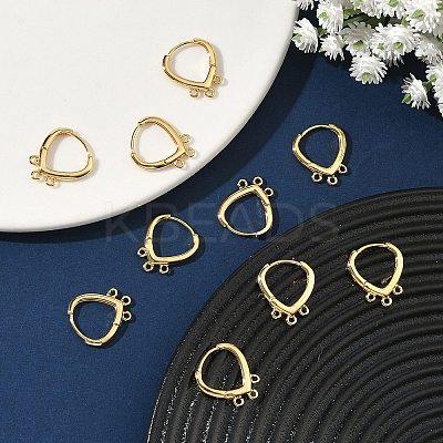 SHEGRACE Brass Hoop Earrings Findings XGR0159G-91G-1
