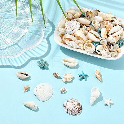DIY Starfish Sea Turtle Shell Making Findings Kits DIY-YW0017-07-1
