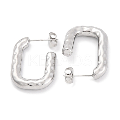 Non-Tarnish 304 Stainless Steel Stud Earrings EJEW-H013-23P-1