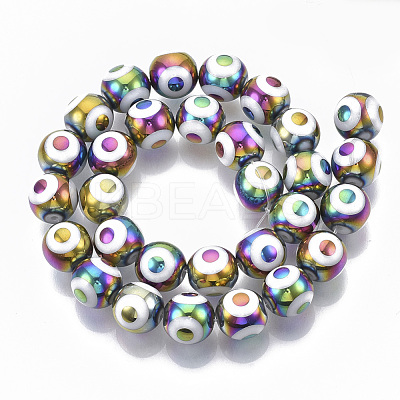 Electroplate Glass Beads Strands EGLA-T012-02G-1