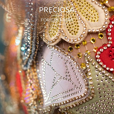 Preciosa® Crystal Hotfix Flatback Stones Y-PRC-HSS8-80100-1
