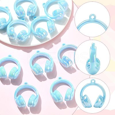 UV Plating Opaque Acrylic Pendants SACR-FZC0001-001B-1