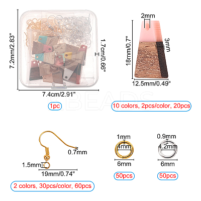 DIY Dangle Earring Making Kits DIY-OC0005-13-1
