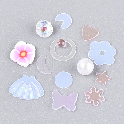 Handmade Polymer Clay Cabochons CLAY-N013-29F-1