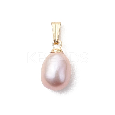 Natural Cultured Freshwater Pearl Potato Charms PALLOY-JF04844-1