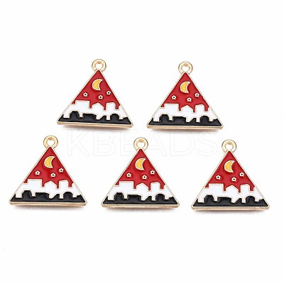 Alloy Enamel Pendants ENAM-S121-170A-RS-1