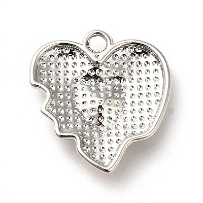 Rack Plating Alloy Pendants with Glass PALLOY-K256-18P-1