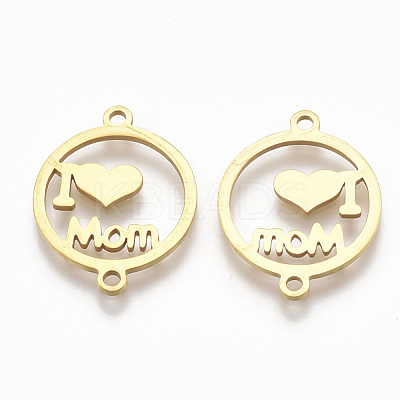 Mother's Day 201 Stainless Steel Links connectors STAS-S106-01G-1