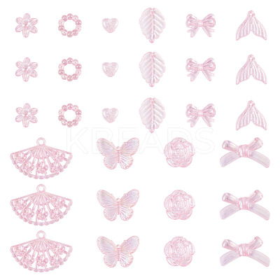 182Pcs 100G Transparent Acrylic Beads OACR-TA0003-66C-1
