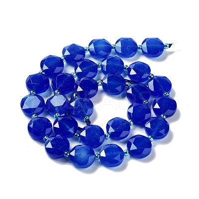 Natural Blue Agate Beads Strands G-NH0004-002A-1