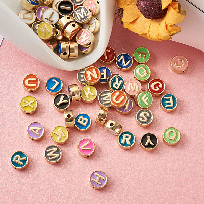 Alloy Enamel Spacer Beads ENAM-FW0001-001-NR-1
