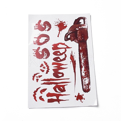 Halloween Theme PVC Static Stickers LS-DIY-F133-08-1