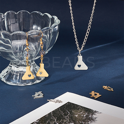 12Pcs 6 Style Ion Plating(IP) 201 Stainless Steel Pendants STAS-UN0032-19-1