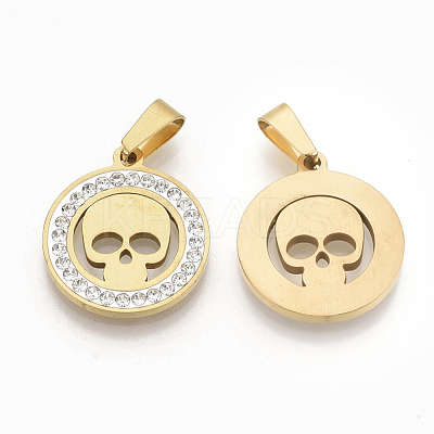 201 Stainless Steel Pendants STAS-N089-41G-1