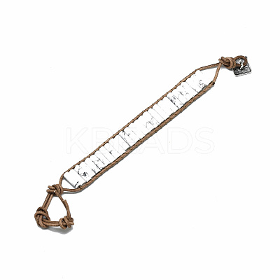 Cowhide Leather Cord Bracelets BJEW-R309-01B-02-1