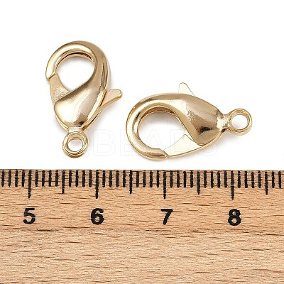 Brass Lobster Claw Clasps KK-904-G01-1
