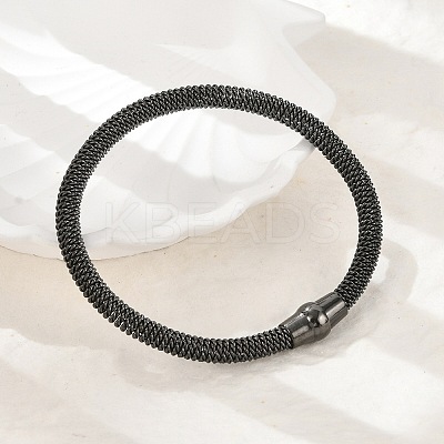 304 Stainless Steel Mesh Chain Bracelets for Women Men BJEW-Z087-19B-1